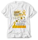 Camiseta Setembro Amarelo Todos Pela Vida Cuide-se Sempre