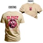 Camiseta Silence Algodão Confortável Estampada Gola Redonda