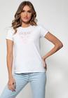 Camiseta Silk Logo Triangulo Guess Branco