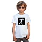 Camiseta Skate SK8 Placa Camisa Personalizada Blusa Infantil e Juvenil Algodão com Poliéster