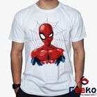 Camiseta Spiderman Homem-Aranha 100% Algodão Homem Aranha Spider Man Geeko