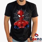 Camiseta Spiderman Homem-Aranha 100% Algodão Homem Aranha Spider Man Geeko