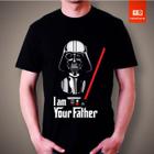 Camiseta Star Wars Darth Vader Poderoso Chefão Filme