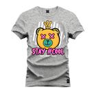 Camiseta Stay Cool Estampada Algodão Confortável 30.1 Penteada