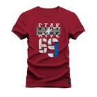 Camiseta Stay Sype Plus Size Extra Grande Confortável Estampa Dtf Premium