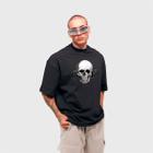 Camiseta Streetwear Off-Y Skull Logo