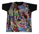 Camiseta Super Herói Marvel Vingadores Blusa Infantil Juvenil H131 BM