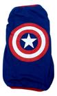 Camiseta Super Heróis Capitão América cor azul Tamanho M
