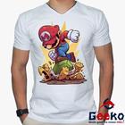 Camiseta Super Mario Bros 100% Algodão Geeko