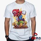 Camiseta Super Mario Bros 100% Algodão Geeko