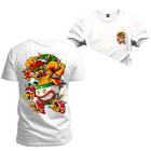 Camiseta T-Shirt Algodão Premium 30.1 Animal Frente Costas