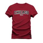 Camiseta T-Shirt Algodão Premium 30.1 Chicago USA