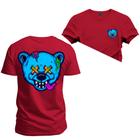 Camiseta T-Shirt Algodão Premium 30.1 Urso Zumbi Frente Costas