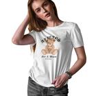 Camiseta T-Shirt Baby Look Feminina Algodão Bear Club