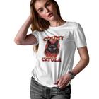 Camiseta T-Shirt Baby Look Feminina Algodão Count Catula