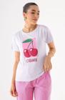 Camiseta T-shirt Feminina Cherry