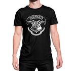 Camiseta T-Shirt Hogwarts Emblema Draco Algodão