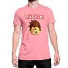 Camiseta rosa infantil menina vitoria mineblox roblox personalizada