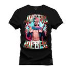 Camiseta T-Shirt Unissex Eestampada Algodão Justin Biber Glow