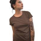 Camiseta T-Shirts Feminina Sem Estampada