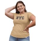 Camiseta T-Shirts Plus Size Estampada NYC