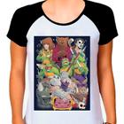 Camiseta tartaruga ninja desenho feminina