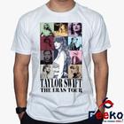 Camiseta Taylor Swift 100% Algodão The Eras Tour Pop Geeko