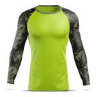 Camiseta Térmica Blusa Esportiva Longa Rash Guard Corrida Jiu Jitsu Proteção Solar UV Luta Dry Fit