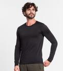 Camiseta Térmica Com Fleece Interno Diametro Preto