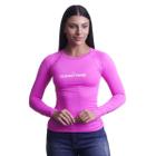 Camiseta Térmica Feminina Uv50+ Texas Farm - Uvf006 - Rosa Tutti Frutti/ Branco