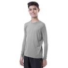 Camiseta Térmica Juvenil Cinza Elite UPF 50+