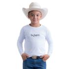 Camiseta Térmica Juvenil Unissex Uv50+ Texas Farm - Uvteen001 - Branco