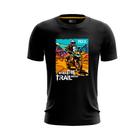 Camiseta Texx Trip Branc Desenho Verd Azul P