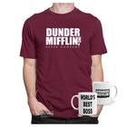 Camiseta The Office Dunder Mifflin Série + Caneca Cerâmica