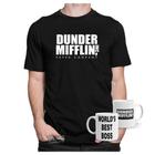 Camiseta The Office Dunder Mifflin Série + Caneca Cerâmica