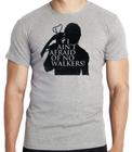 Camiseta The Walking Dead Afraid Blusa criança infantil juvenil adulto camisa todos tamanhos