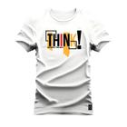 Camiseta Think Varias Cores Estampada Confortável