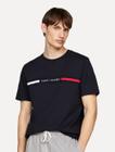 Camiseta Tommy Hilfiger Masculina Chest Insert Logo Azul Marinho