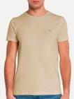 Camiseta Tommy Hilfiger Masculina Essential Cotton Cáqui Claro