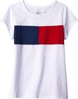 Camiseta Tommy Hilfiger para meninas branca de algodão 4053 tamanho 3T