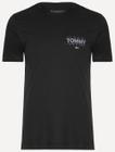 Camiseta Tommy Jeans Masculina Metallic Logo Chest Preta