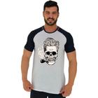 Camiseta Tradicional Manga Curta MXD Conceito Caveira De Cachimbo