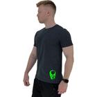 Camiseta Tradicional Masculina MXD Conceito Estampa Lateral Caveira Verde