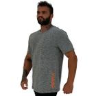 Camiseta Tradicional Masculina MXD Conceito Estampa Lateral Hardcore Laranja