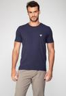 Camiseta Triângulo Emborrachado Guess Azul Escuro