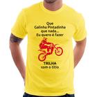 Camiseta Trilha com o titio (moto rosa) - Foca na Moda