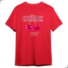 Camiseta Tumblr Rou Cherries T-Shirt Moda Red Cherry Blusa
