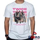 Camiseta Twice 100% Algodão K-pop Once Banda Colorida Geeko