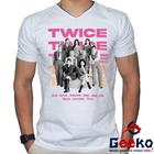 Camiseta Twice 100% Algodão K-pop Once Banda Preto e Branco Geeko