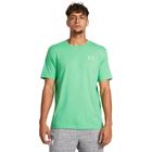 Camiseta Under Armour SportStyle Left Chest Masculina - Verde/Branca